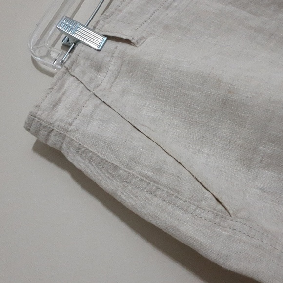 Ocean & Coast Men's Tan Shorts 38 Linen Bermuda Vacation Resort Casual Beach - Picture 2 of 7